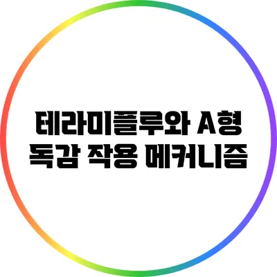 테라미플루와 A형 독감: 작용 메커니즘