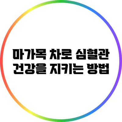 마가목 차로 심혈관 건강을 지키는 방법