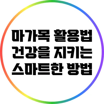 마가목 활용법: 건강을 지키는 스마트한 방법