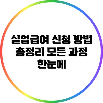 실업급여 신청 방법 총정리: 모든 과정 한눈에